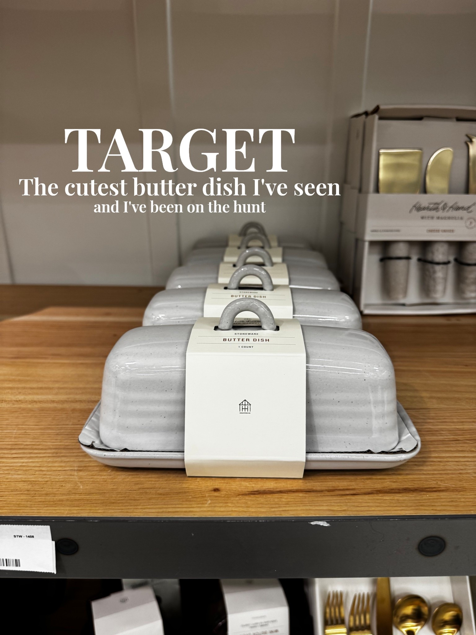 Never knew I needed a butter dish, this one is so cute! #target #butterdish #kitchendecor #hearthandhand #butter #buttertray #targetfind #kitchenfind

#LTKHome #LTKFindsUnder50 #LTKFamily