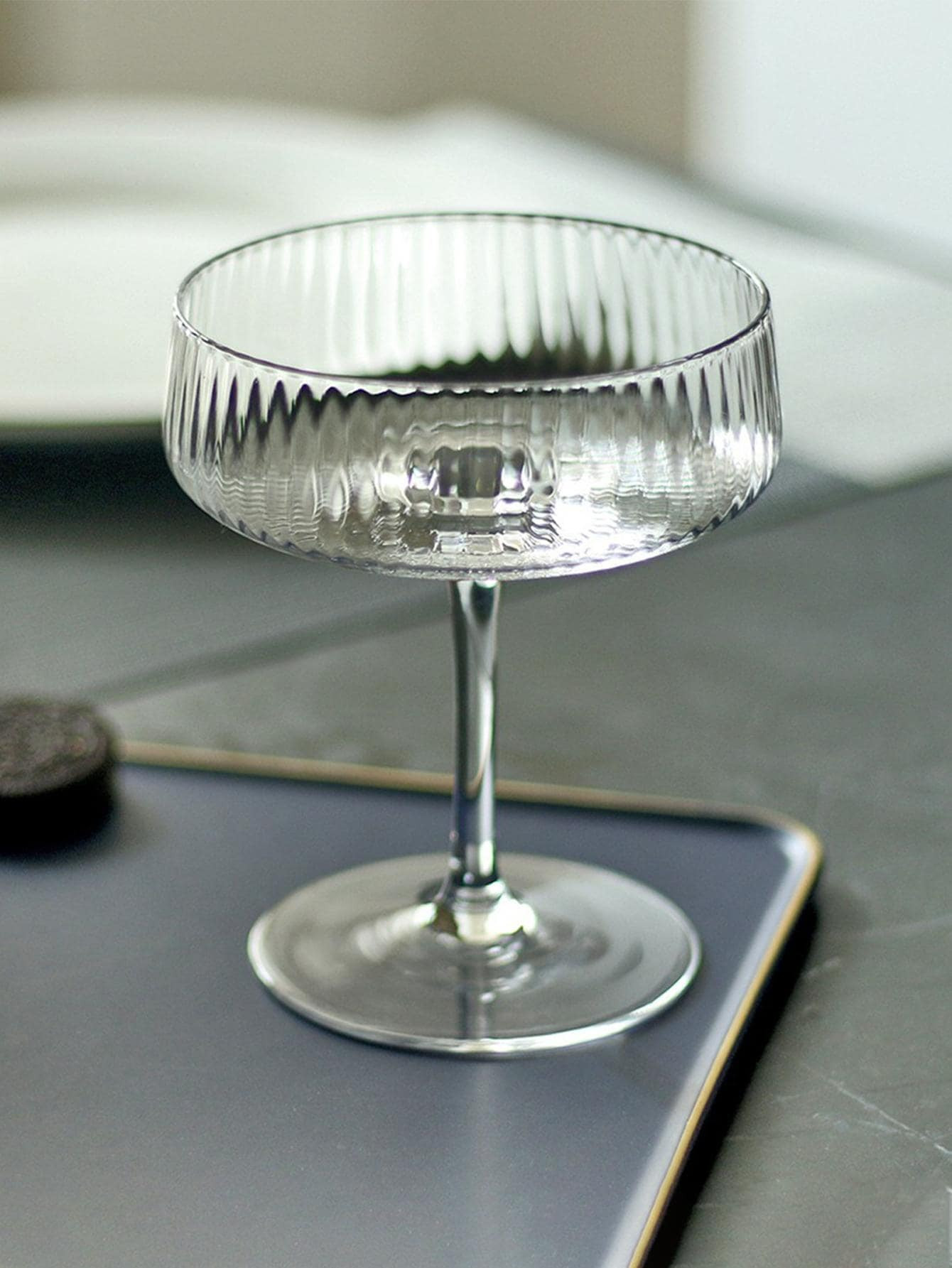 1pc 300ml Glass Water Cup, Modern Clear Water Cup For Kitchen | SHEIN