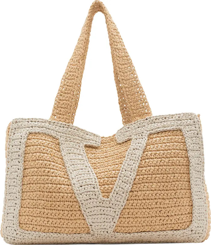 Large Viva Superstar Raffia Tote | Nordstrom