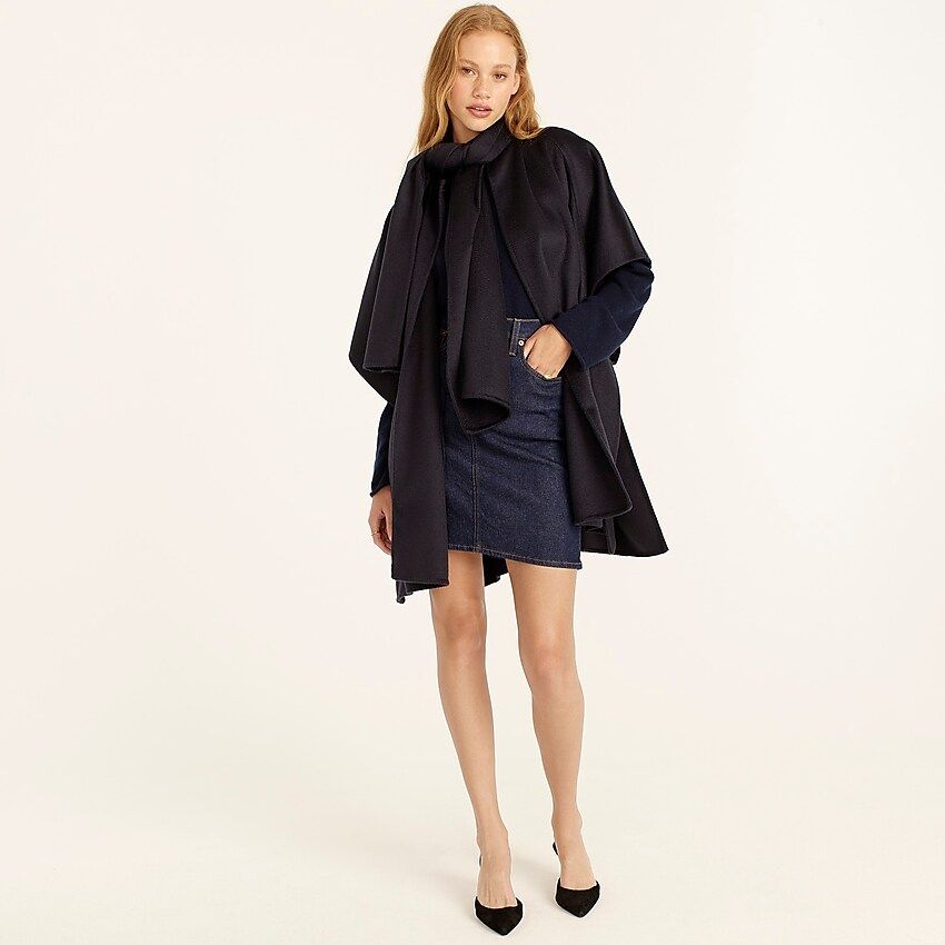 Collection poncho in Italian double-faced cashmere | J.Crew US