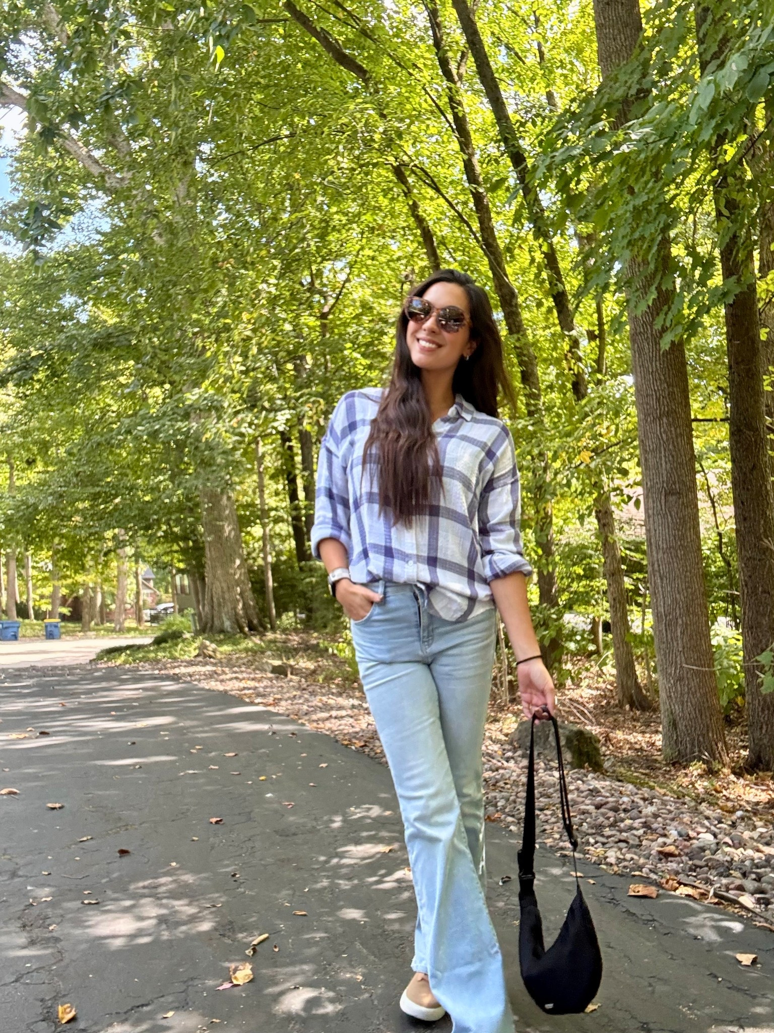 Preschool fit check day 5 - rocking another top from Flag and Anthem. It’s perfectly light weight as we have those cooler mornings but warm afternoons.

#LTKStyleTip #LTKFindsUnder50 #LTKWorkwear
