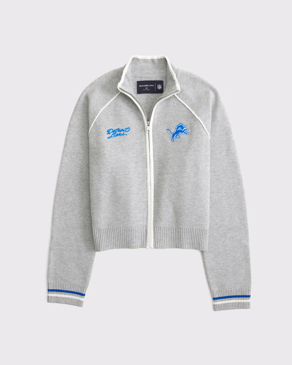 Detroit Lions Mockneck Zipper Cardigan | Abercrombie & Fitch (US)