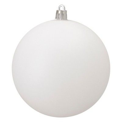 Northlight 4" Shatterproof Matte Christmas Ball Ornament - White | Target