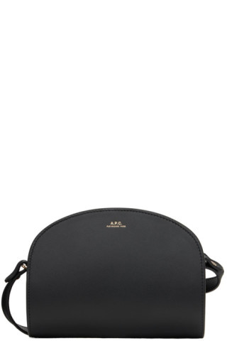 A.P.C. - Black Mini Demi-Lune Bag | SSENSE