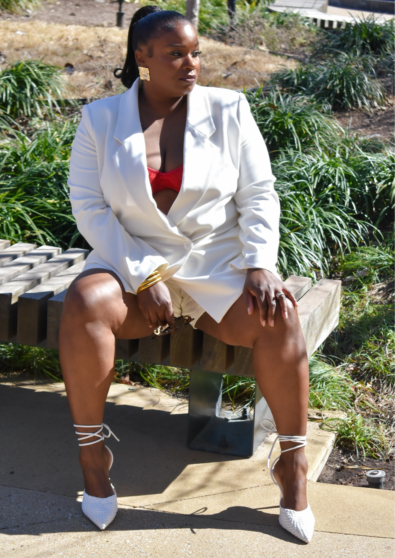 Let’s dress it up a bit with a blazer & shorts 🤍🫶🏾

#LTKStyleTip #LTKBeauty #LTKPlusSize