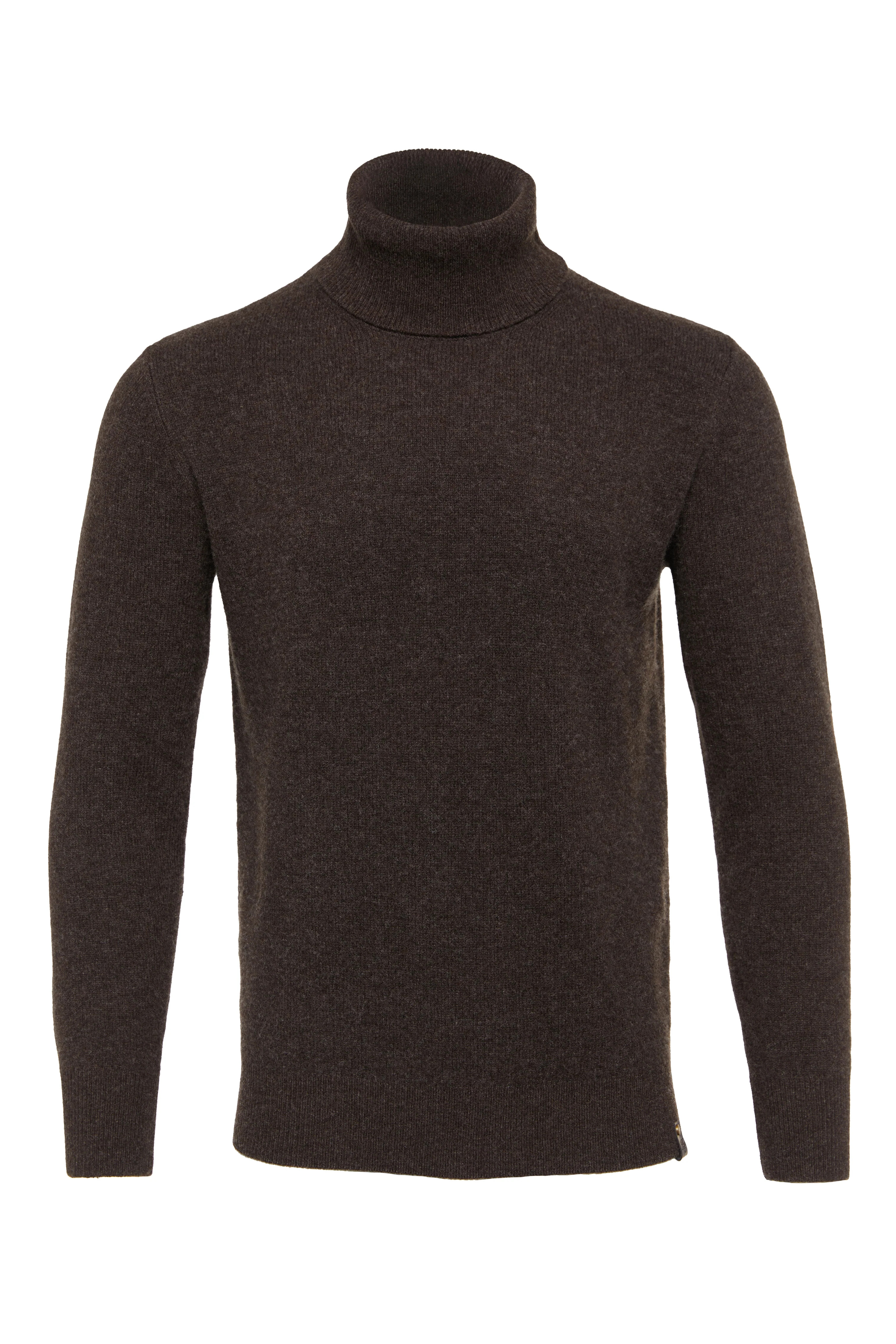 Byron Roll Neck Knit (Chocolate) | Holland Cooper