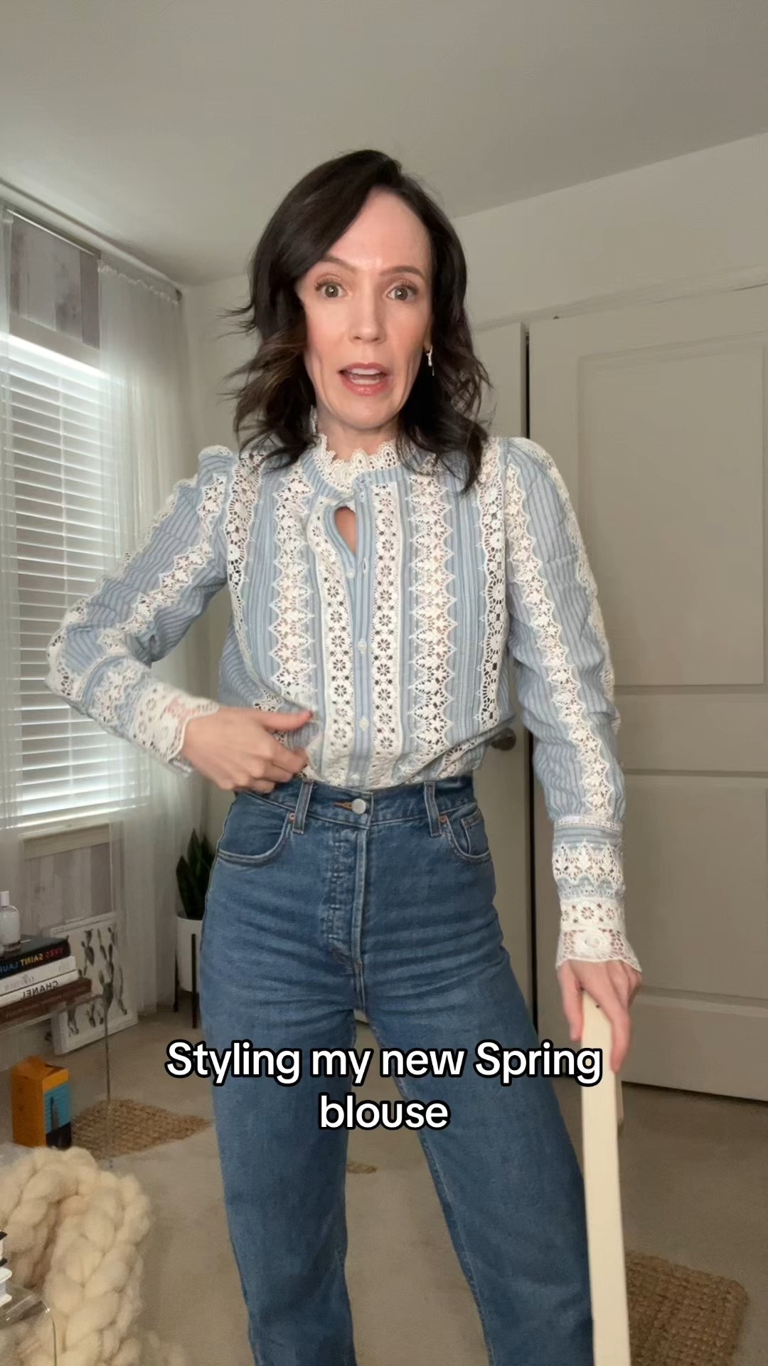 Styling this new spring blouse from sezane 

#LTKSeasonal #LTKOver40