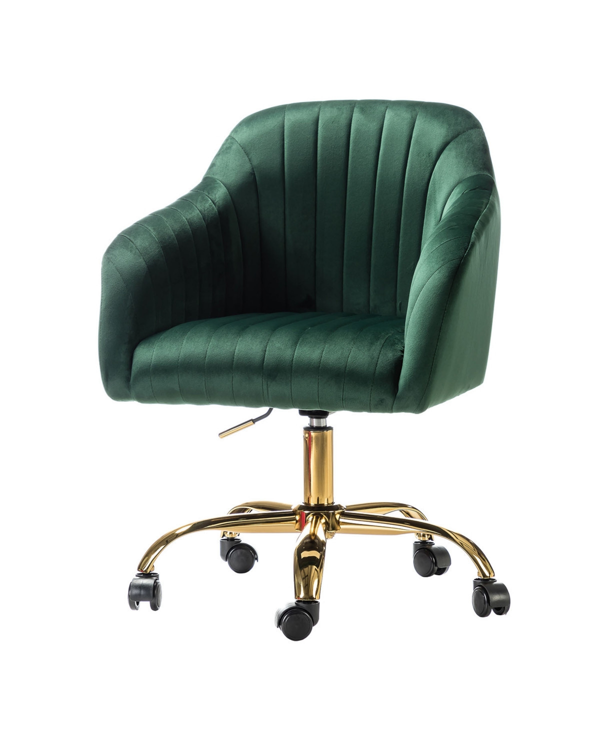 Velvet Home Office Desk Chair Height Adjustable Chair - Green | Macy's