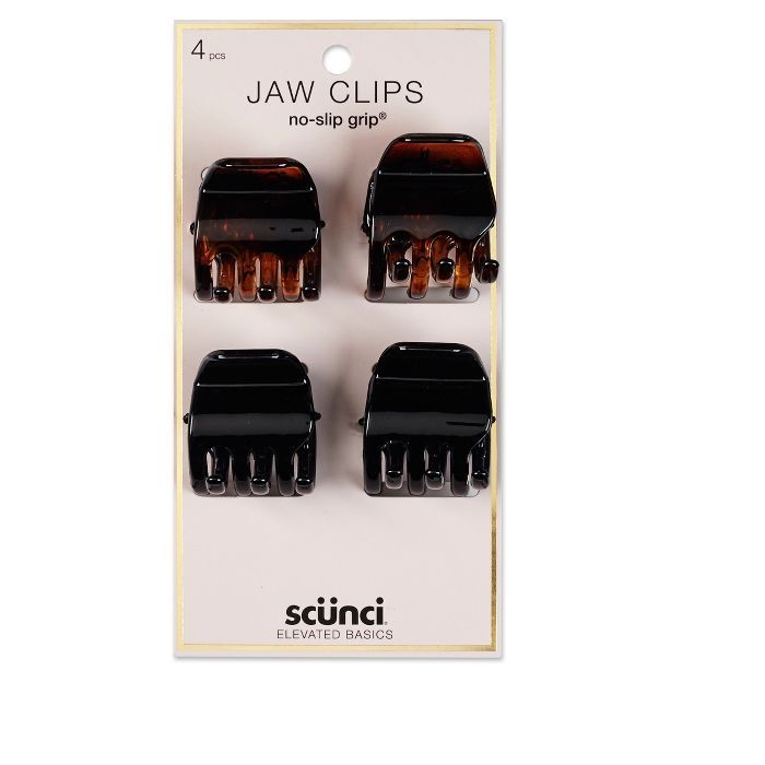 Conair Scunci 3cm No Slip Jaw Clips - 4pk | Target