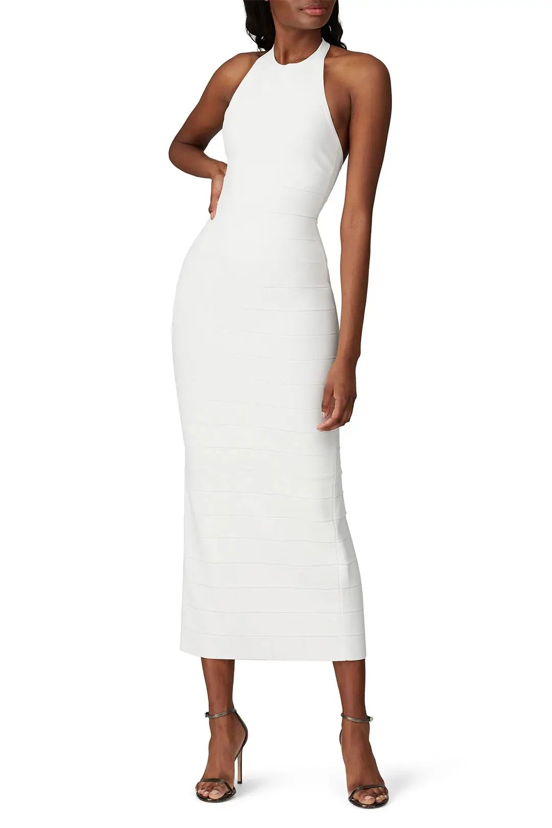 Hervé Léger Bandage Halter Dress | Rent the Runway