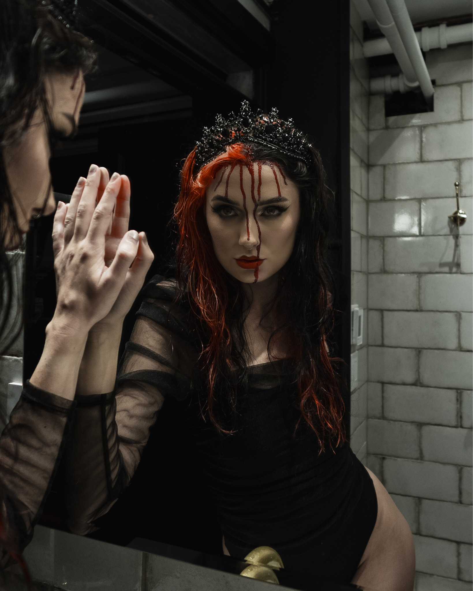 happy halloween.. i mean october 🩸 #bloodymary #halloweenmakeup #makeupproducts #fakeblood #redlipstick #orangelipstick 

#LTKHalloween #LTKstyletip #LTKfindsunder50