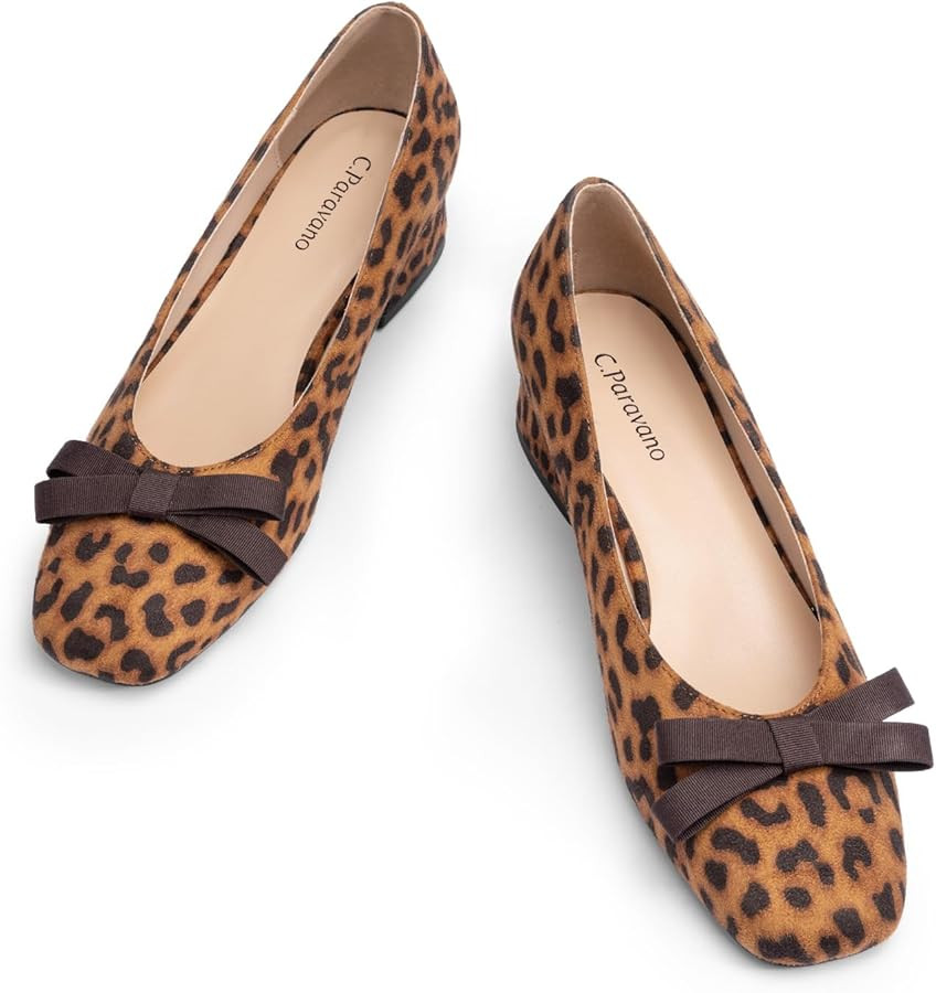 C.Paravano Women's Pumps | Low Chunky Heel | Block Heels for Women | Dress Shoes for Women | Comf... | Amazon (US)