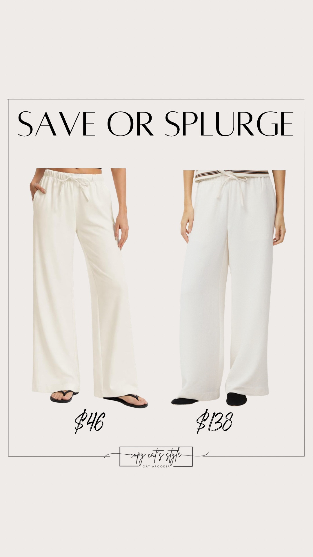 Save or splurge on the Aritzia viral no wrinkle white pants. Look for less pants. Wrinkle free white pants.

#LTKSaleAlert #LTKTall #LTKMidsize