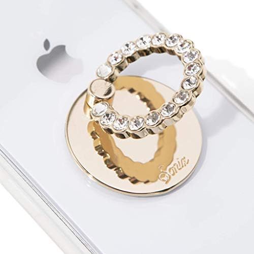 Sonix Embellished Crystal Rhinestone Phone Ring and Stand (Gold, Clear) | Amazon (US)