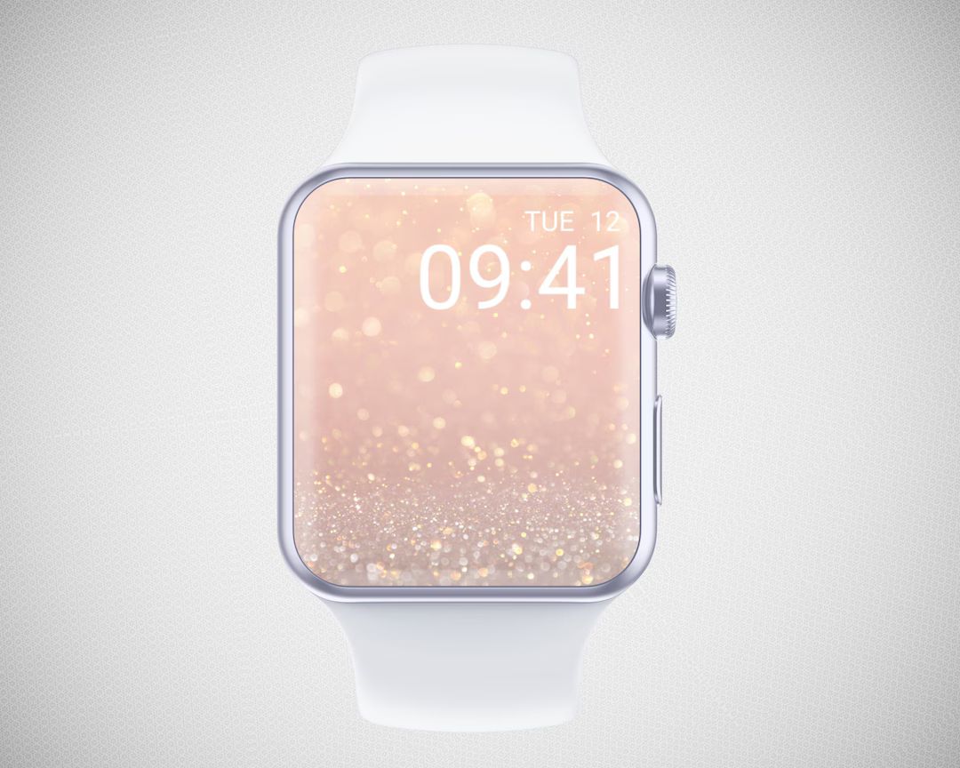 Glitter Apple Watch Wallpaper, Sparkly Smartwatch Background, Minimal Feminine Watch Face, Summer... | Etsy (US)