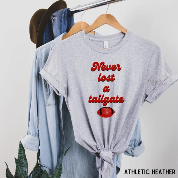 Never Lost a Tailgate College Tailgate Tee Red and Black - Etsy | Etsy (US)