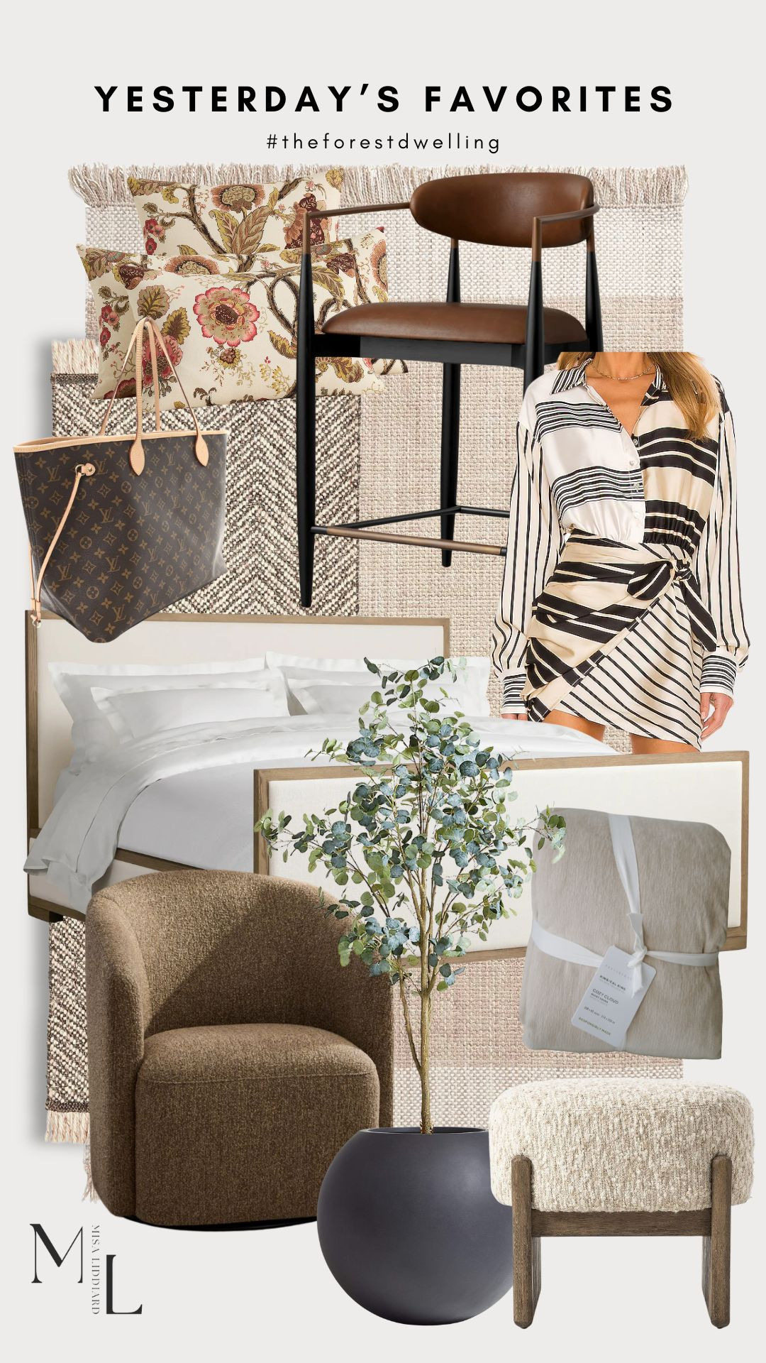 Yesterday's faves! The Kamille Mini Dress is so fun. I styled it with knee-high boots. We have the Cary Linen Jagger stools in the dining area and I am loving the  idea of the brown faux leather for the kitchen. So good! The Wheatley runner is an all time fave. I typically use it in the pantry or kitchen. Great for high traffic.

#LTKdayinmylife #LTKHome