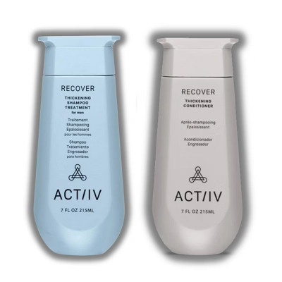 ACTiiV Hair Science Recover Shampoo & Conditioner Duo for Men (7 oz Set) Active Thickening & Volumizing | Helps Reduce Hair Loss & Promote Fuller Hair | Target