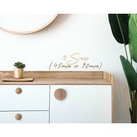 Wood Knobs Unfinished, Drawer Knobs, Extra Large Nursery Dresser Nordic Decor, Boho Minimal Decor | Etsy (US)