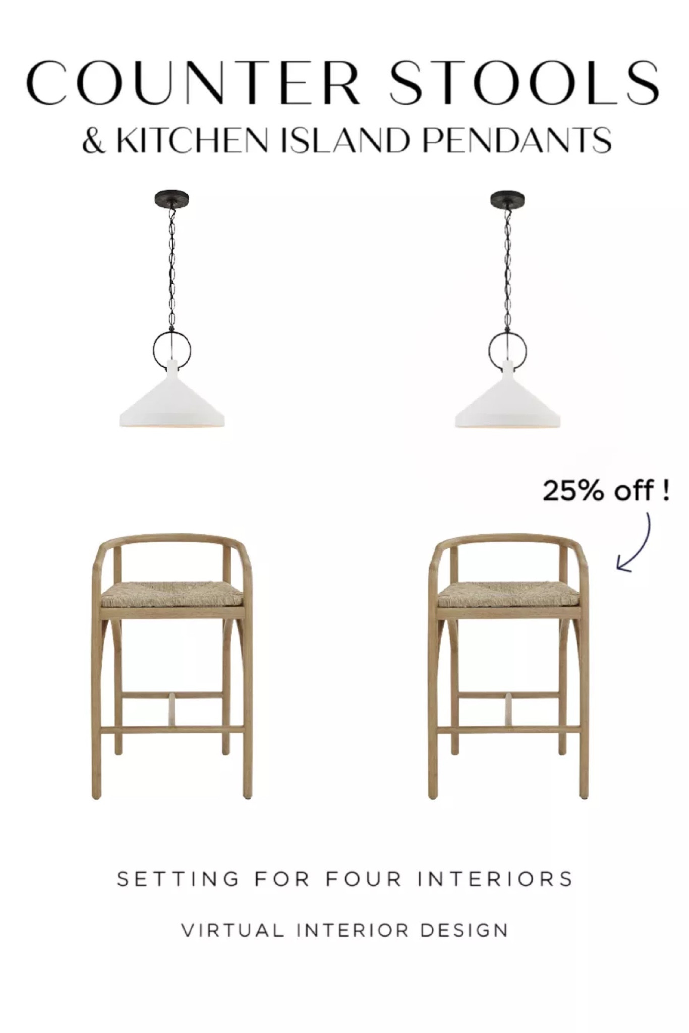 Kitchen counter stools and island pendants that coordinate! Counter stools on sale! 25% off! 40% off for 3 or more!!

Kitchen decor, organic modern, classic, transitional, wood stool, white pendant, earthy, sale, Amazon, Walmart, Ballard design, elegant, holiday, thanksgiving, entertaining, hostess, hosting, get together 

#LTKFindsUnder50 #LTKHome #LTKSaleAlert