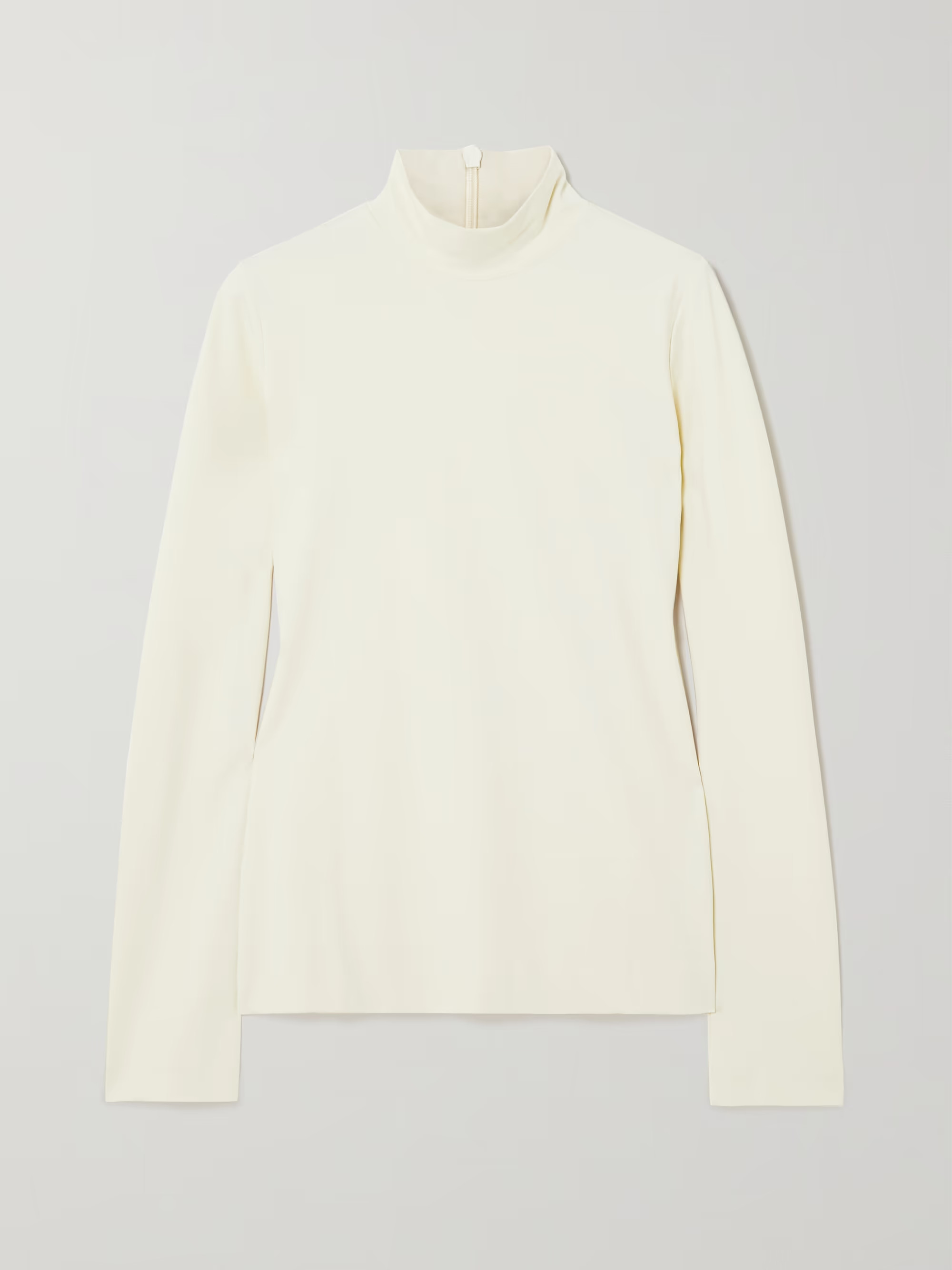 Ivory Recycled stretch-jersey turtleneck top | CAES | NET-A-PORTER | NET-A-PORTER (UK & EU)