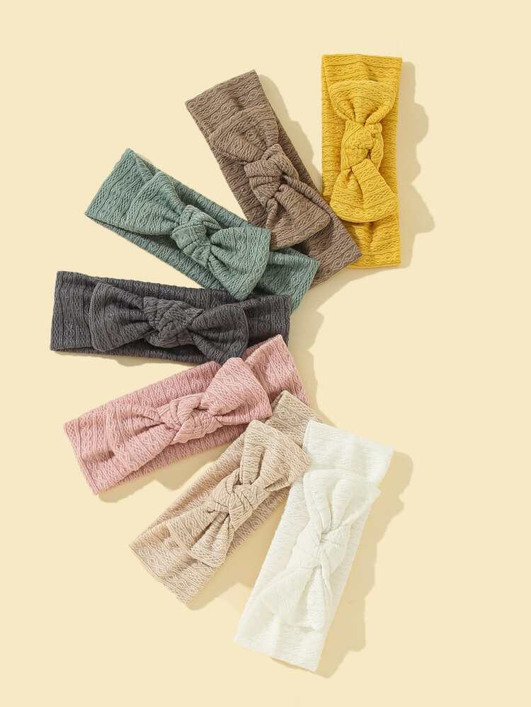 7pcs Baby Bow Decor Headband | SHEIN
