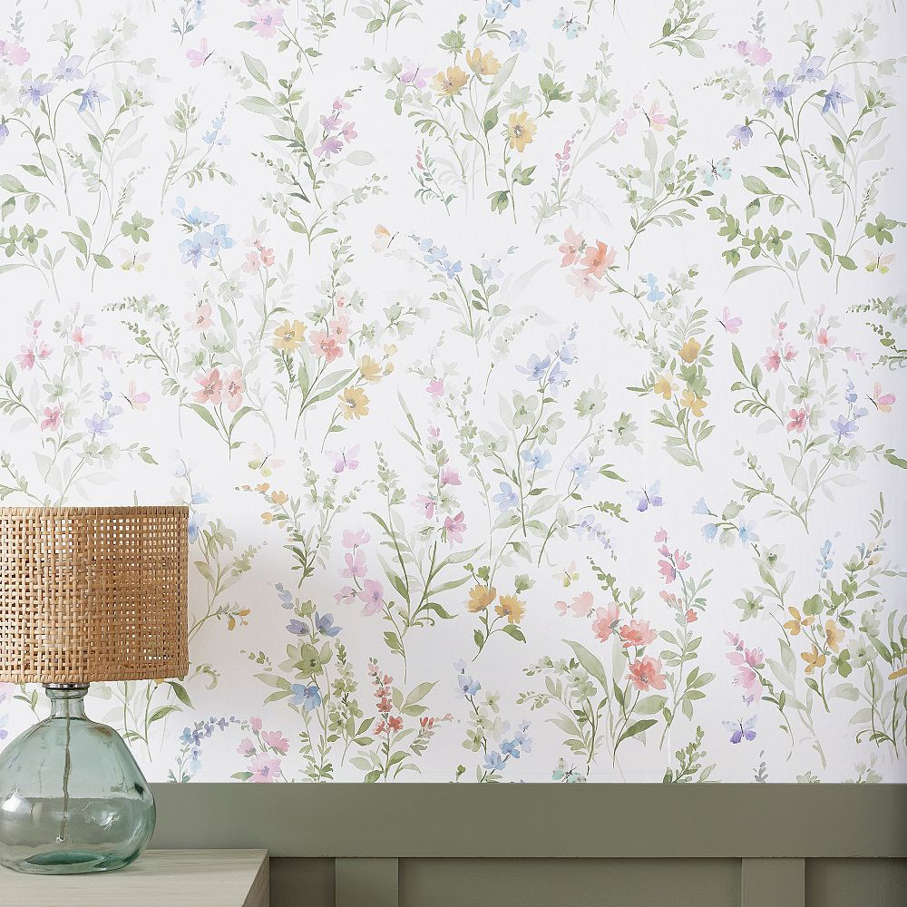 Alana Floral Wallpaper | Pottery Barn Teen