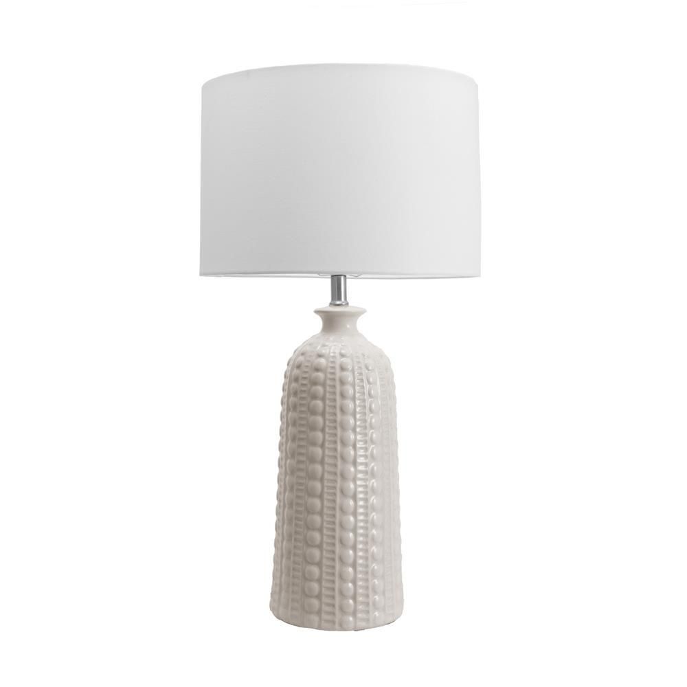 nuLOOM Flint 30 in. Cream Transitional Table Lamp with Shade | The Home Depot