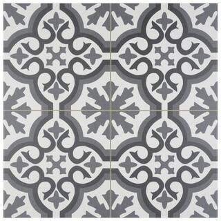 Merola Tile Berkeley Essence Grey 17-3/4 in. x 17-3/4 in. Porcelain Floor and Wall Tile (11.1 sq.... | The Home Depot