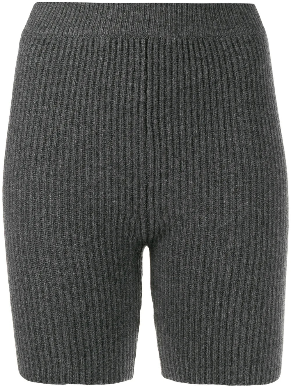 Cashmere In Love Mira knitted biker shorts - Grey | Farfetch Global