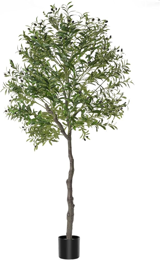Artificial Olive Tree Tall Office Home Decor, 7FT Faux Olive Tree Plants Porch Room Decor, Fake O... | Amazon (US)