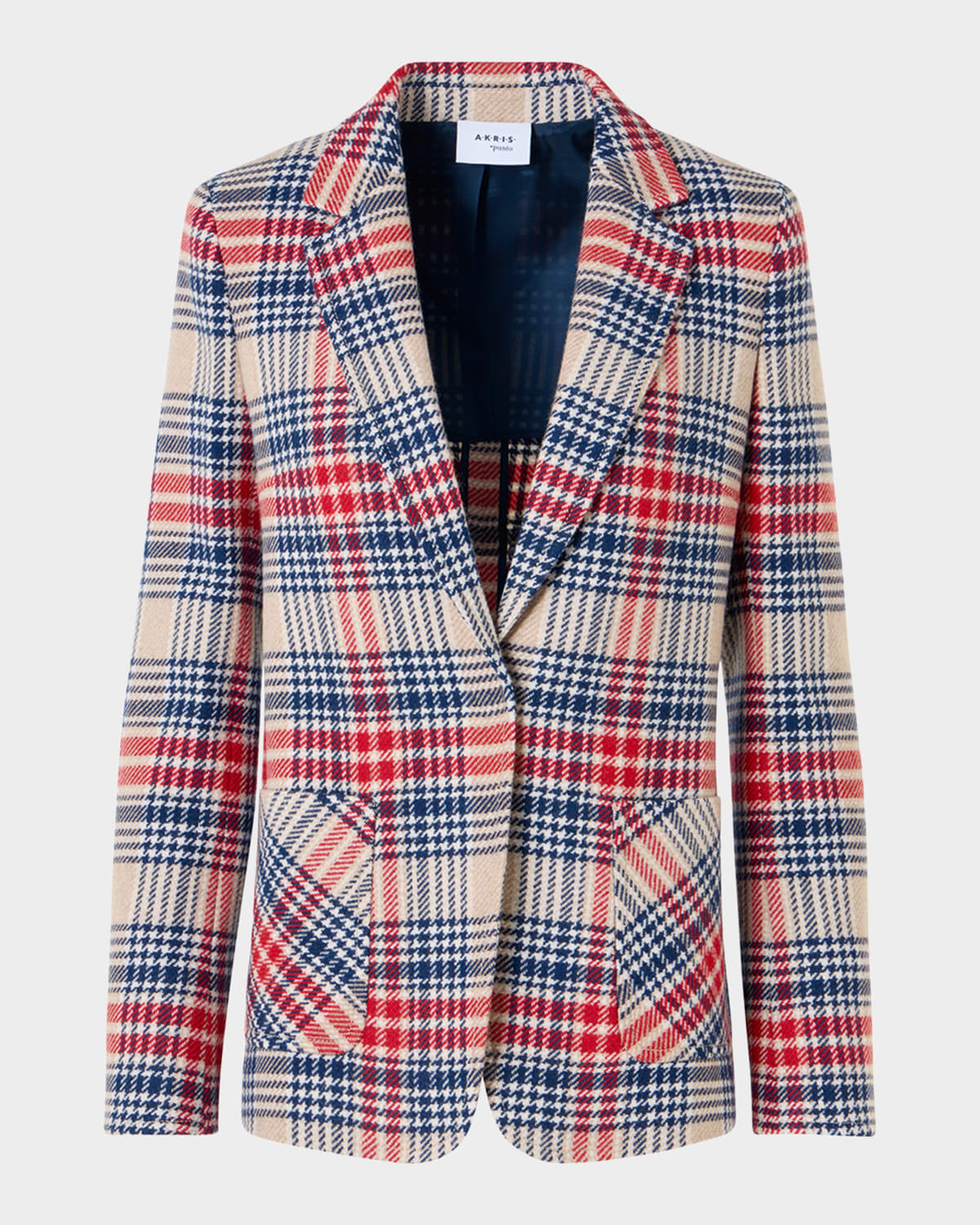 Plaid Wool-Blend Tweed Blazer | Neiman Marcus