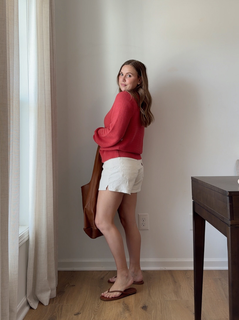 wearing a medium in this cotton cardigan, medium in the ribbed white tshirt, 29 in the Levi's white denim shorts. 


 

 

#LTKPetite #LTKmomlife #LTKootd