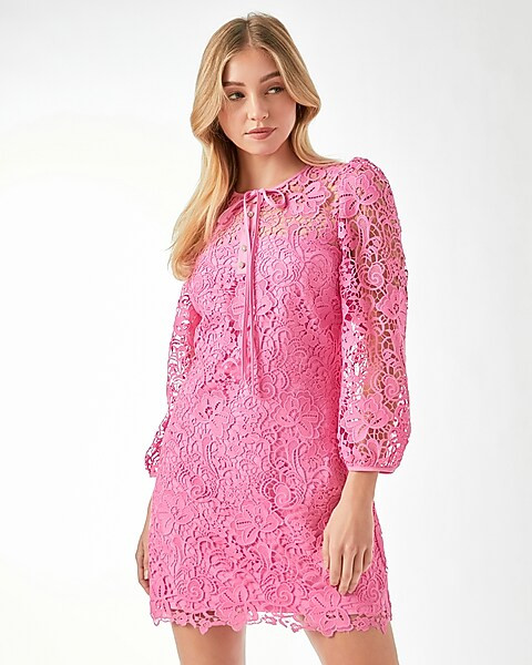 Endless Rose Lace Sheath Mini Dress | Express
