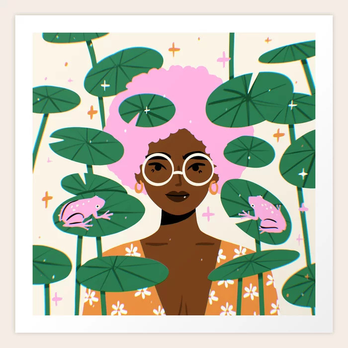 Among The Lily Pads Art Print | Society6