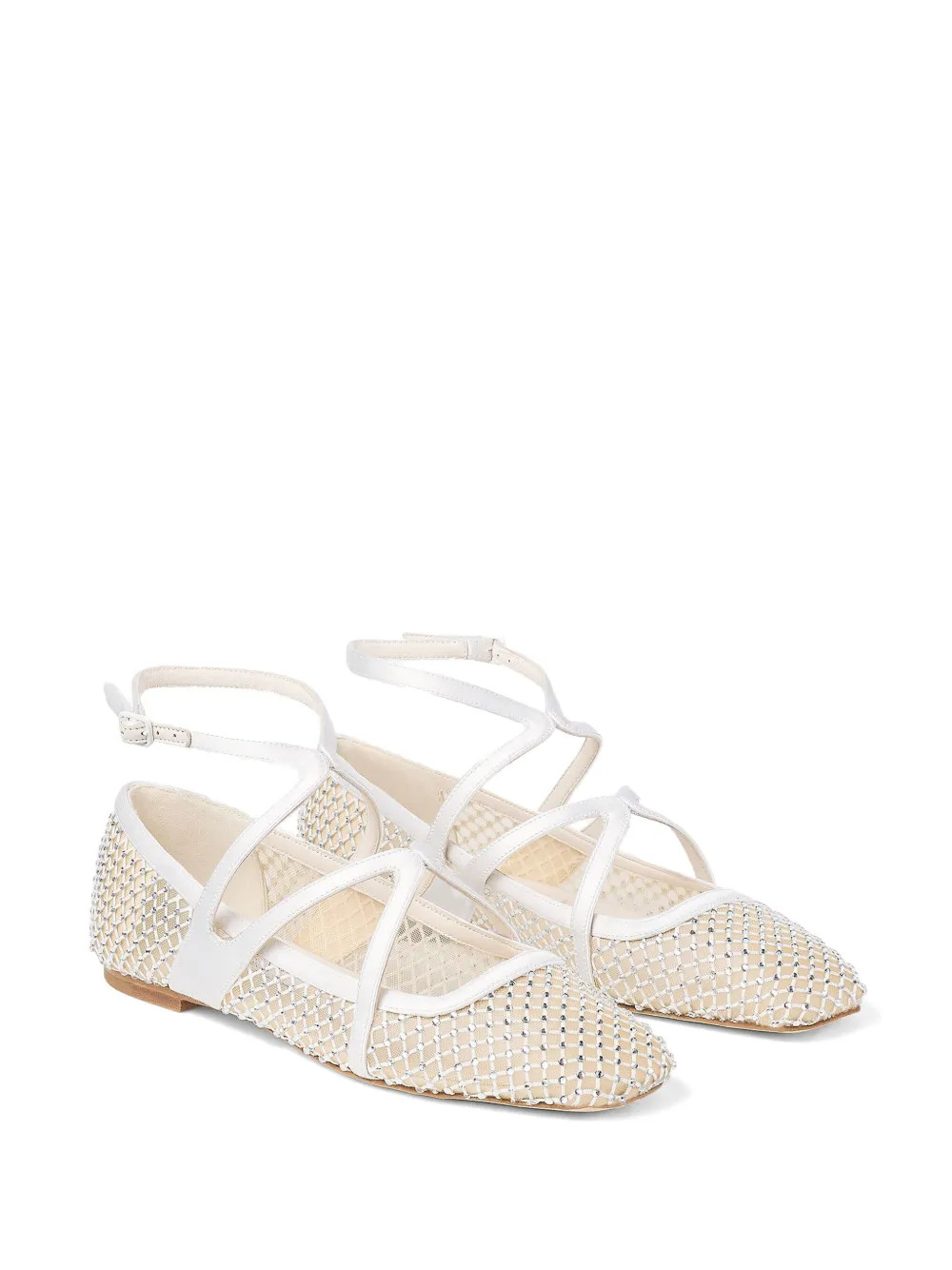 Jimmy Choo Astoria Ballet Flats | Neutrals | FARFETCH UK | Farfetch Global