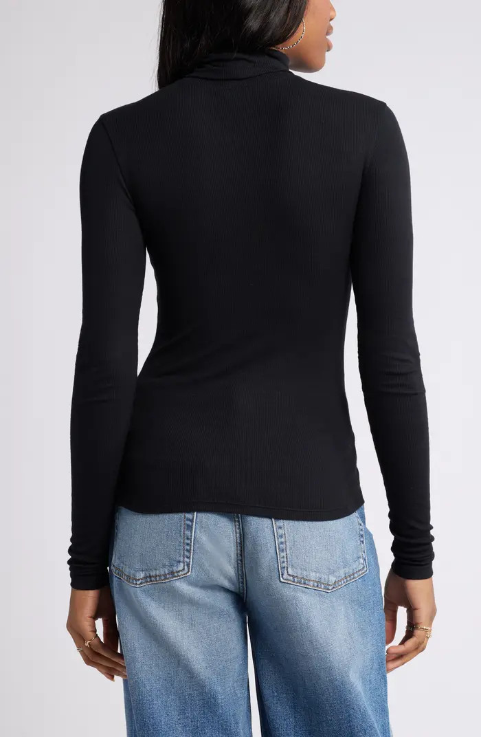 Turtleneck Rib Top | Nordstrom