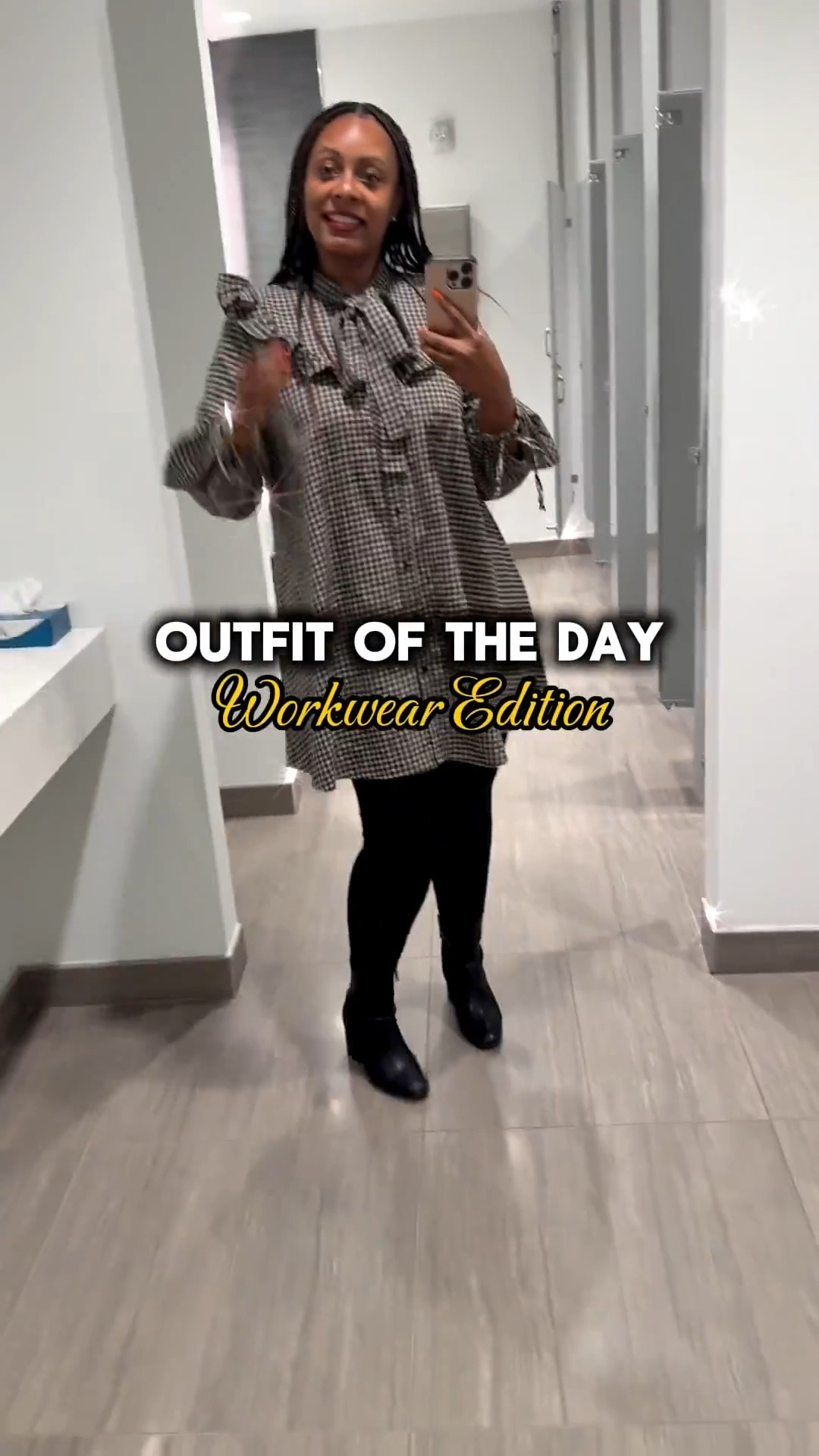 Happy Thursday 💕 Sharing a fun work wear outfit 😍 baby doll dress with boots 

#LTKWorkwear #LTKShoeCrush #LTKootd