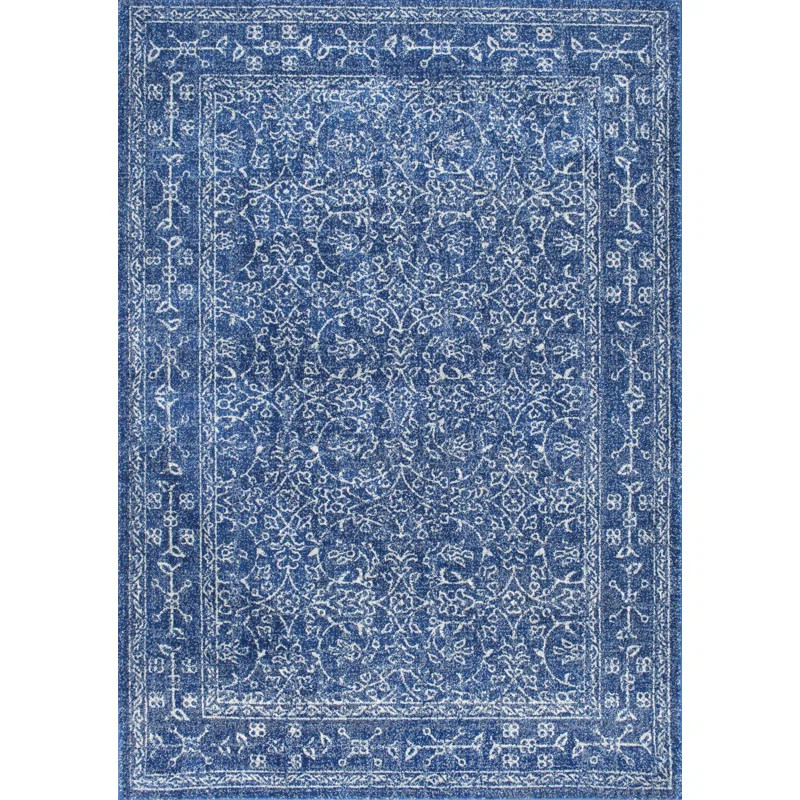 Utterback Oriental Dark Blue Area Rug | Wayfair North America