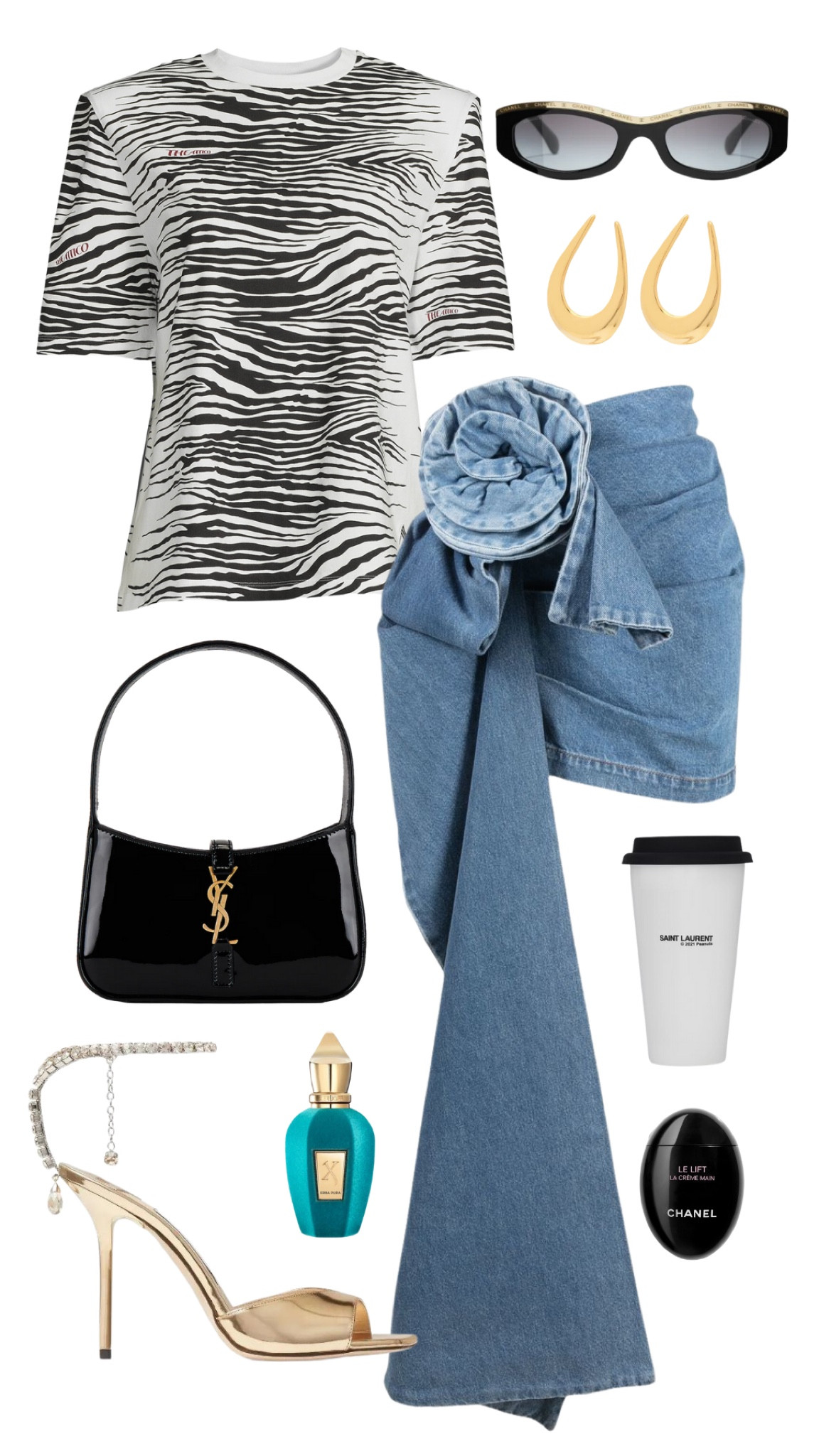 the attico shirt 
magda butrym skirt 
jimmy choo 
saint laurent le 5 a 7 bag 
chanel sunglasses 
ben-amun earrings 
saint laurent coffee mug 
chanel hand cream 
xerjoff erba pura perfume

#LTKFind #LTKshoecrush #LTKstyletip