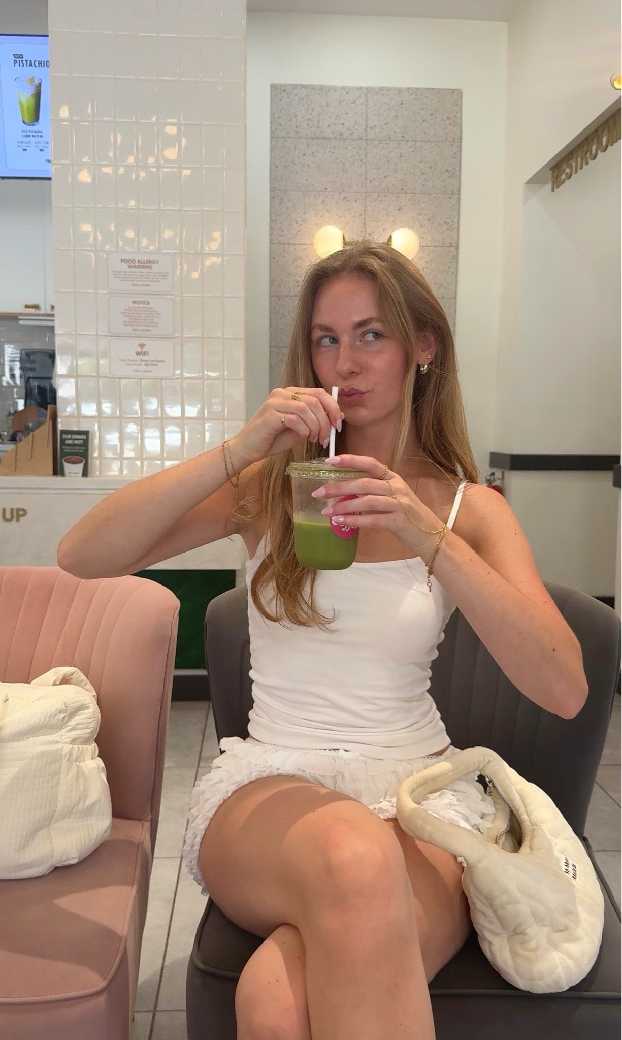 a pink cafe & a matcha pleaseee 🍵

Tank from @Aritzia & bloomer shorts from @prettylittlething

#LTKgrwm #LTKootd #LTKdayinmylife
