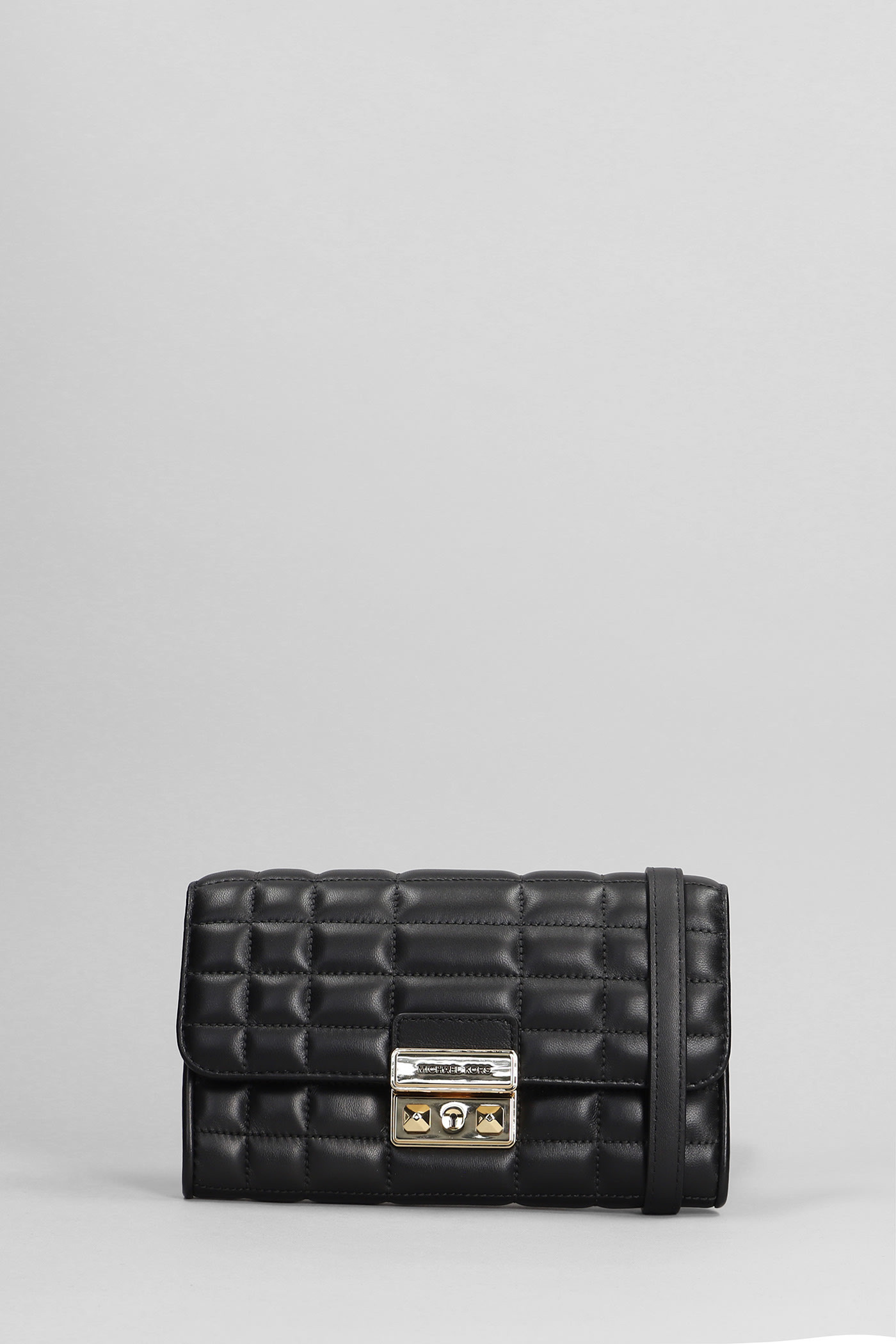 Michael Kors Tribeca Shoulder Bag In Black Leather | Italist.com US