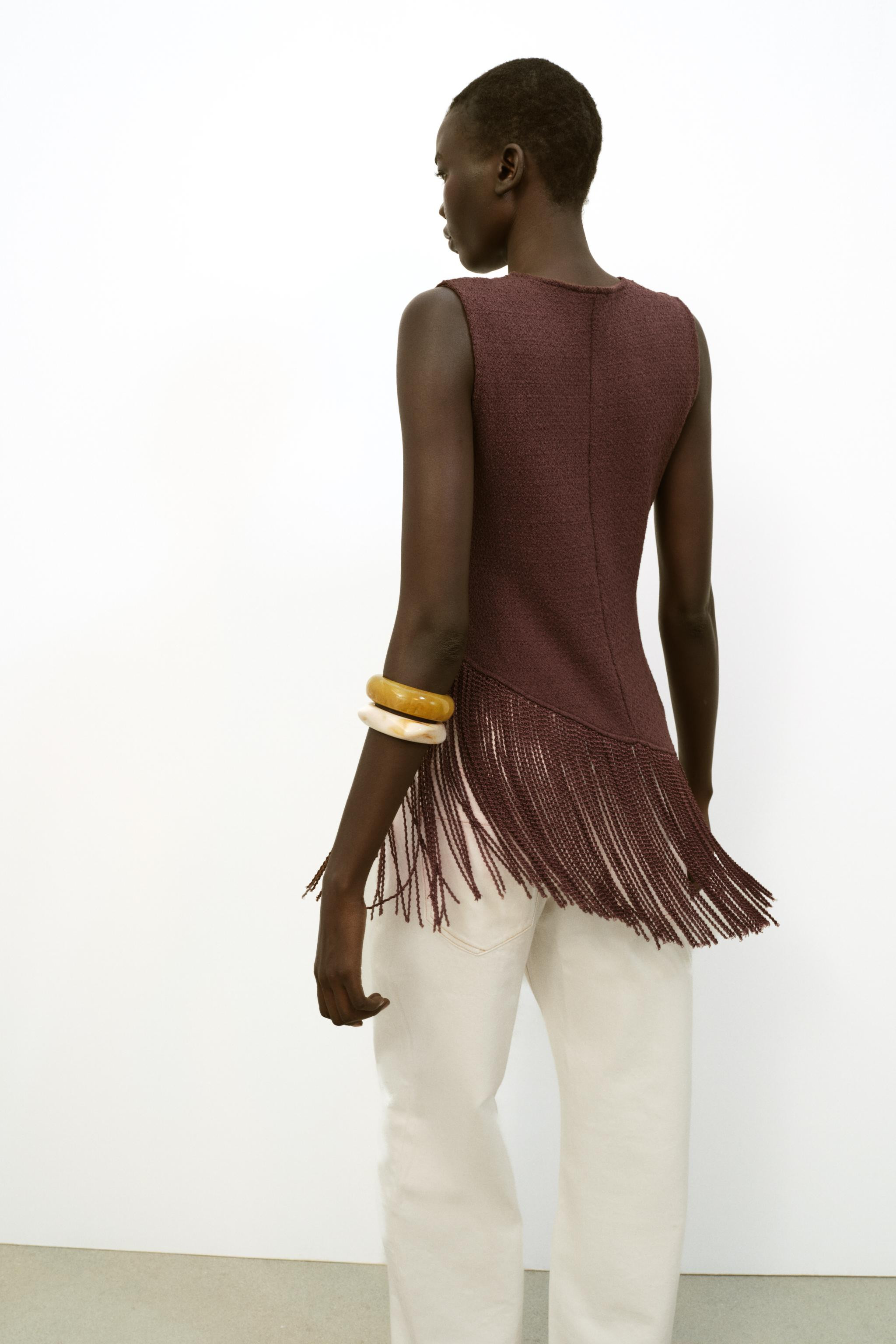ASYMMETRIC TEXTURED TOP | Zara UK
