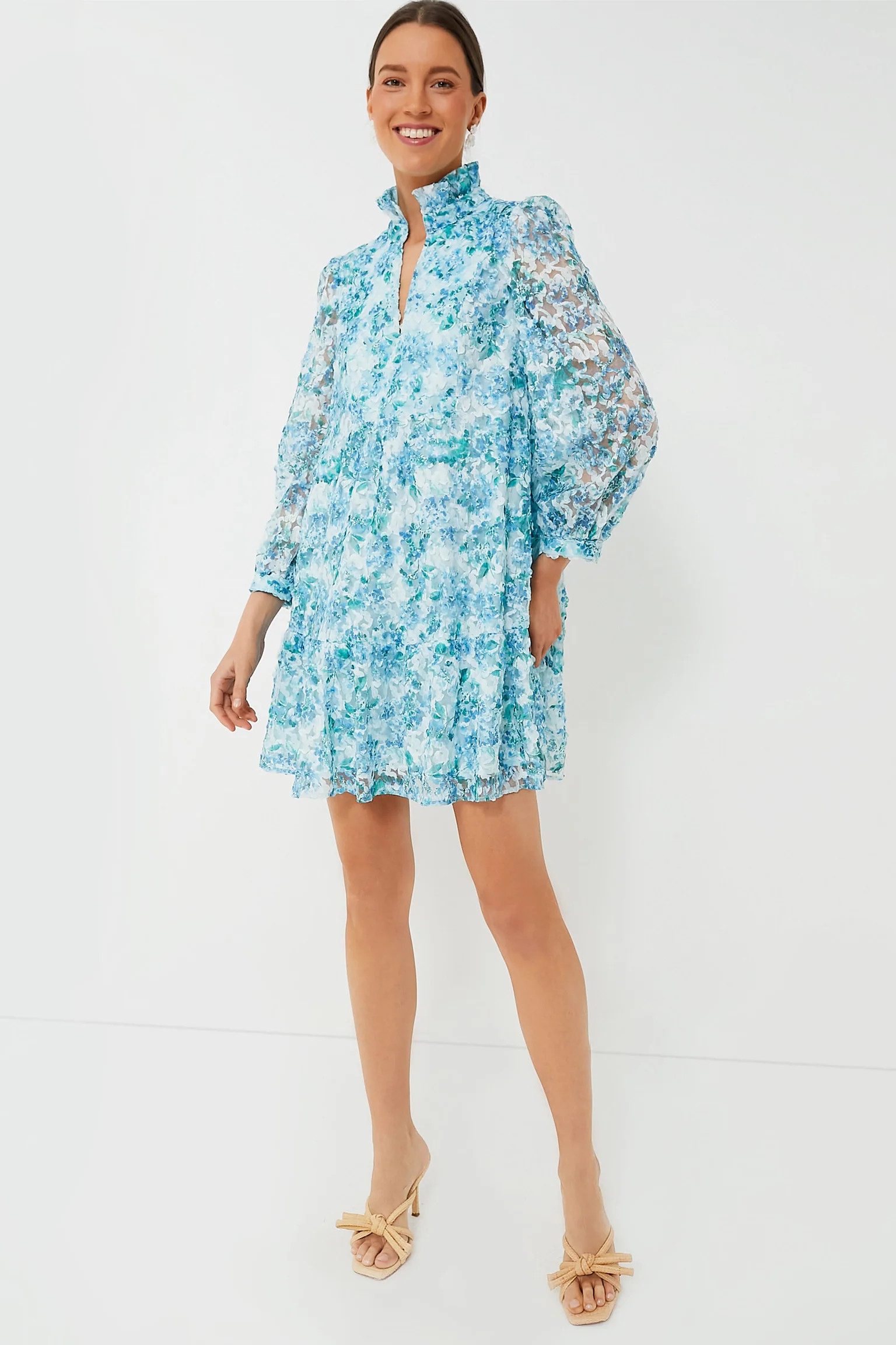Water's Edge Hydrangea Organza Palmerston Dress | Tuckernuck (US)