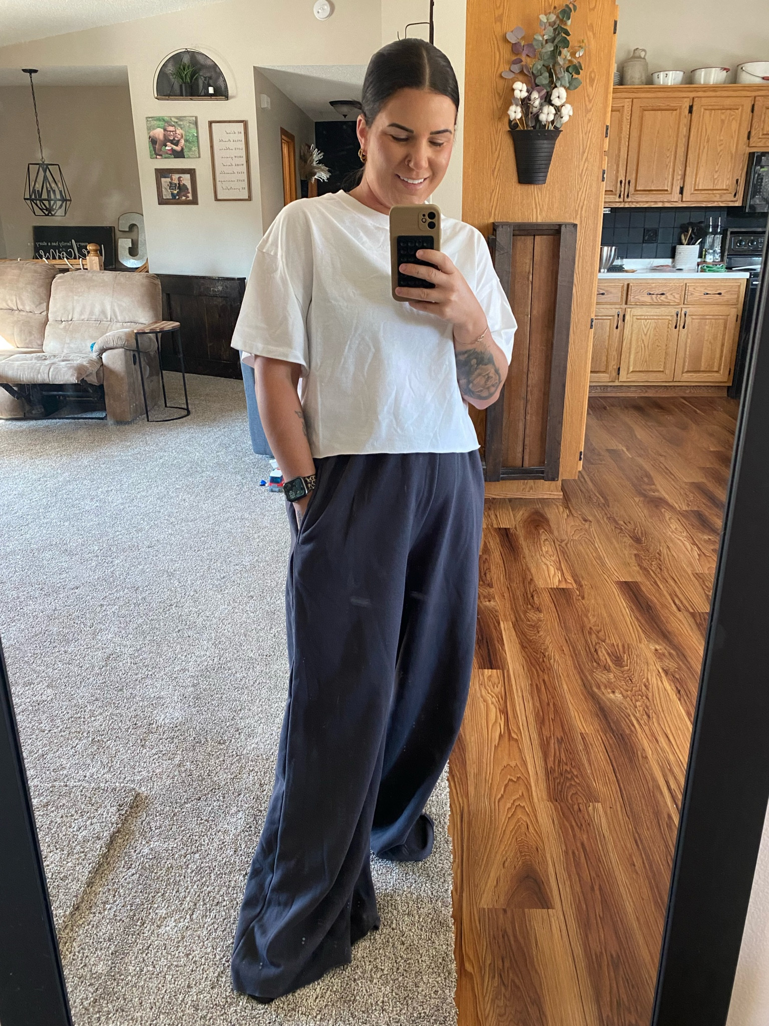Had to try out the popular Target pants and they did not disappoint! Wearing a medium in both the pants and top.