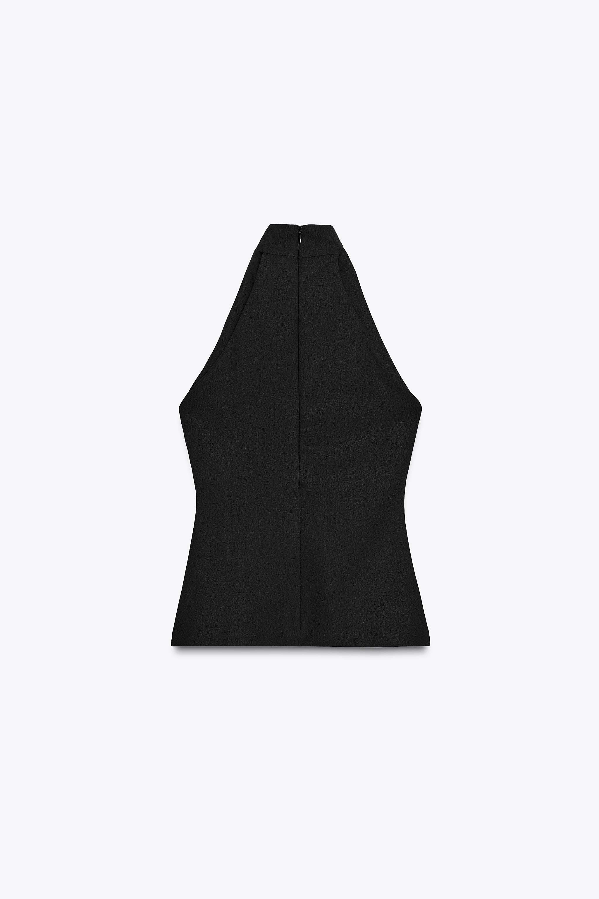 CREPE HALTER TOP | Zara US