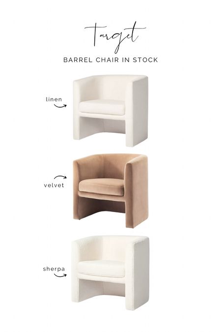 My new living room chair is in stock and comes in a linen and sherpa fabric! 
Target
Accent chair
Barrel chair
Studio McGee

#LTKFind #LTKstyletip #LTKhome