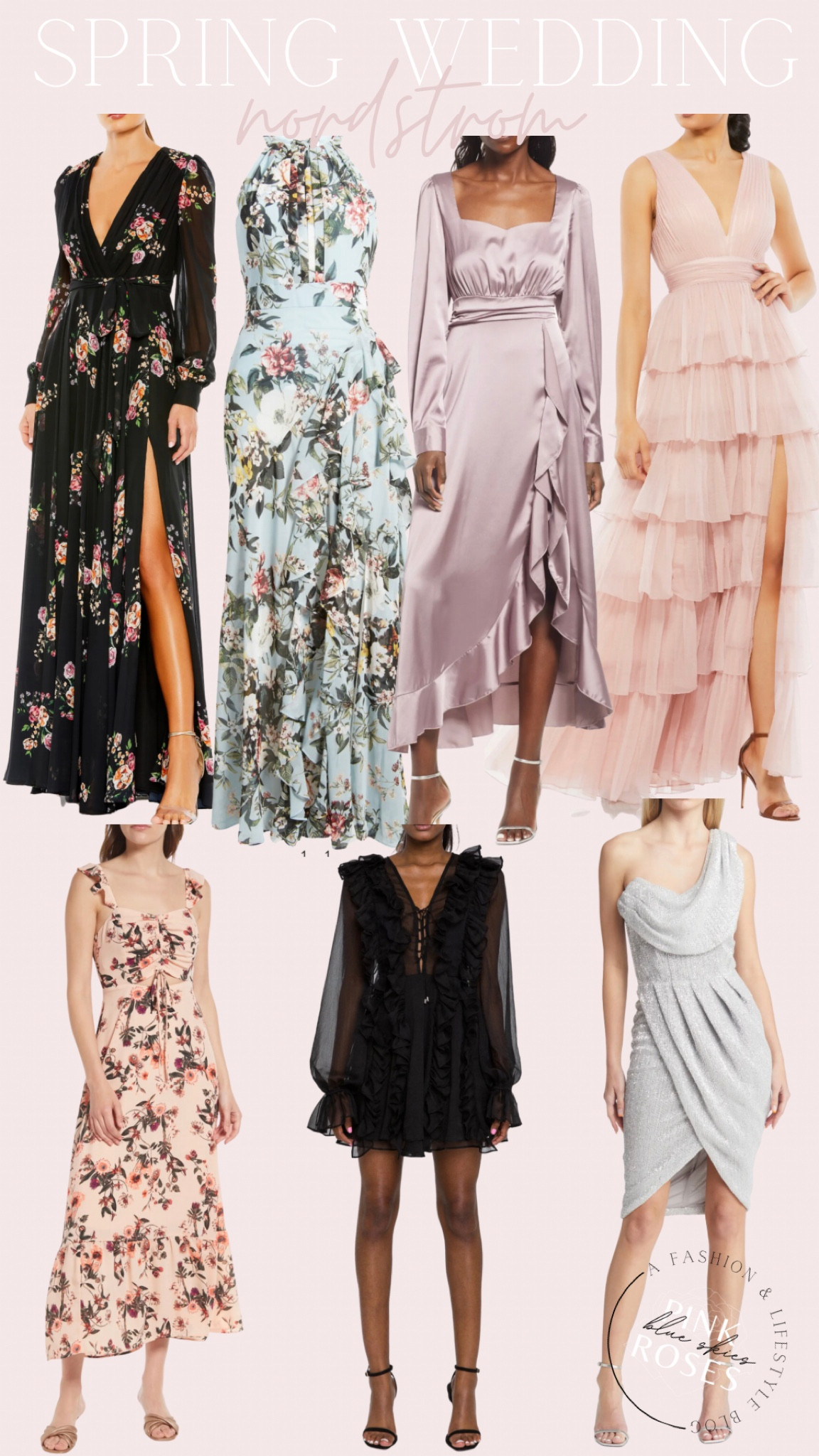 Spring Wedding Guest Dresses at Nordstrom.

From affordable to higher end. 

And yes, black can still be worn for spring, especially when it has ruffle detailing or floral design 😉

#LTKSeasonal #LTKstyletip #LTKwedding