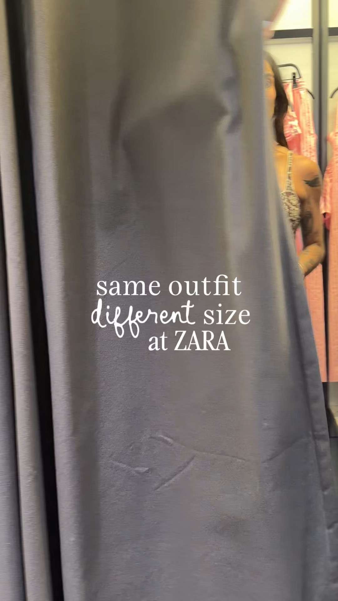 same outfit, two sizes, one fit room meltdown 😭🤍 sister edition.

#LTKgrwm #LTKootd #LTKvlog