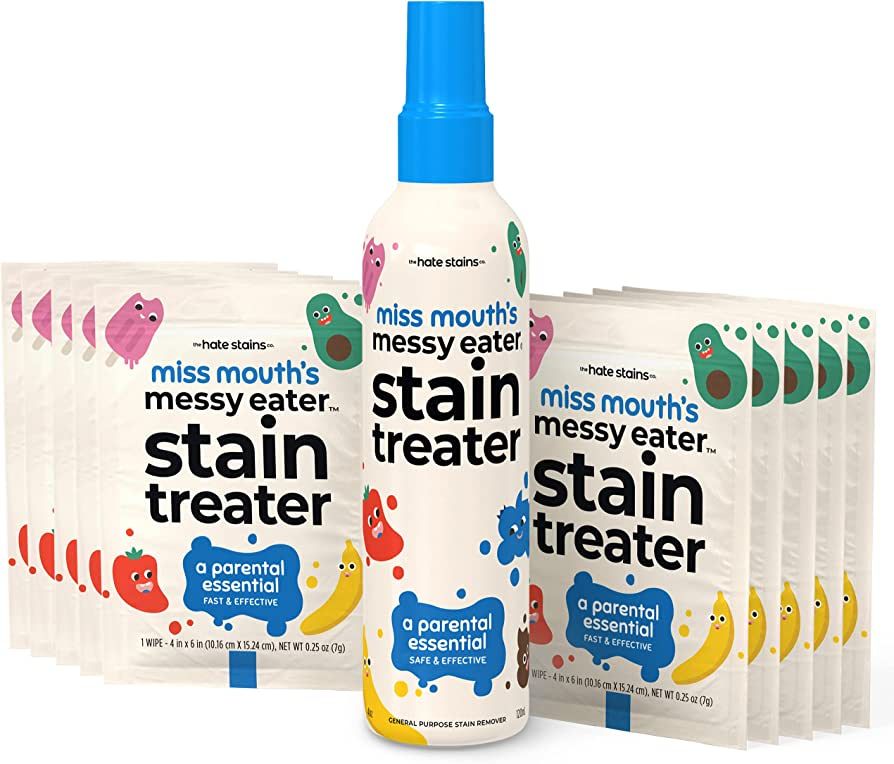 HATE STAINS CO Stain Remover for Clothes - 4oz Spray & 10 Wipes - Newborn & Baby Essentials - Mis... | Amazon (US)